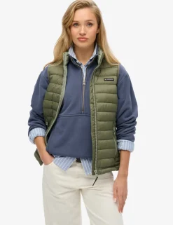 Padded High Neck Gilet