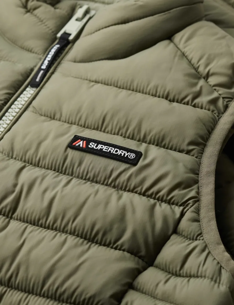 Padded High Neck Gilet
