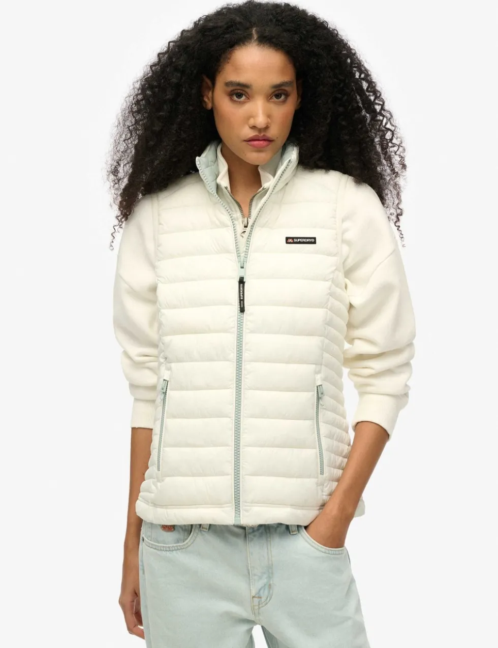 Padded High Neck Gilet