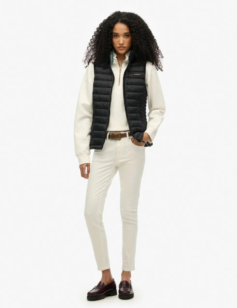 Padded High Neck Gilet