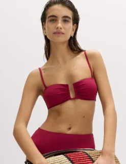 Padded U-Notch Bandeau Bikini Top