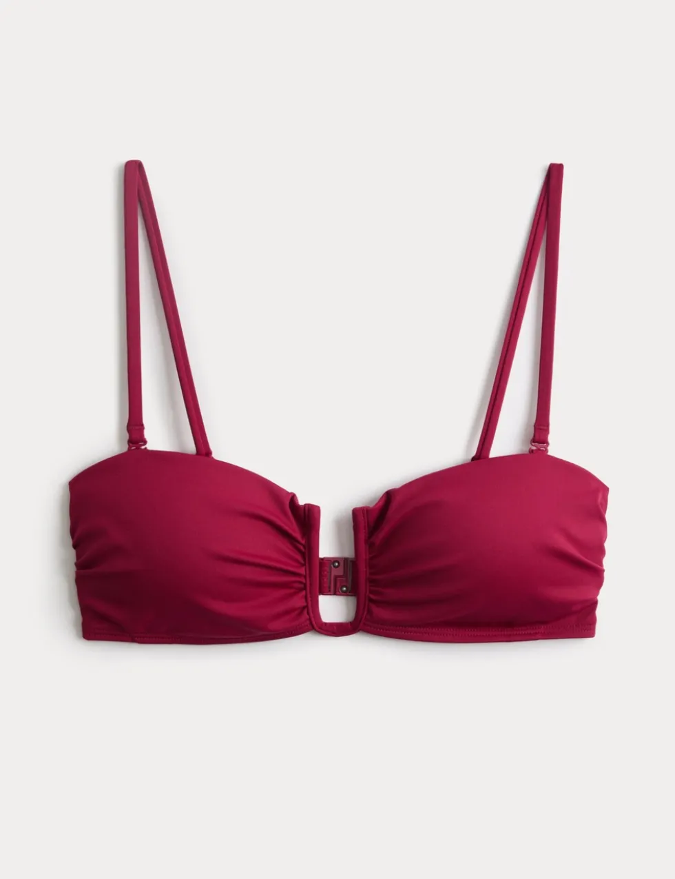 Padded U-Notch Bandeau Bikini Top