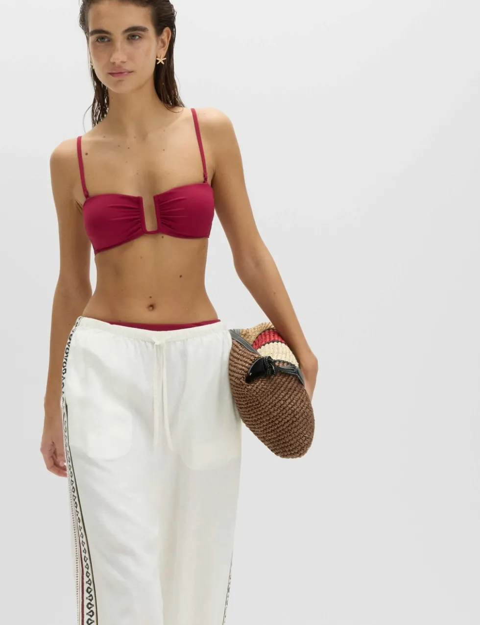 Padded U-Notch Bandeau Bikini Top