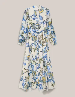 Paisley V-Neck Maxi Skater Dress