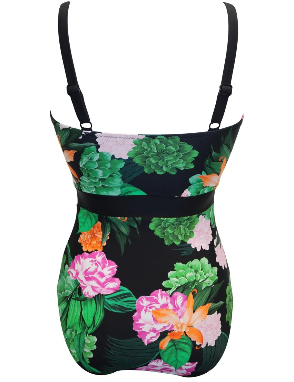 Palermo Floral Panelled Square Neck Swimsuit