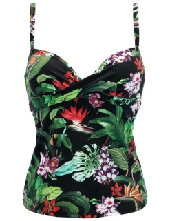 Palermo Floral Wired Padded Tankini Top B-G