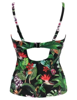 Palermo Floral Wired Padded Tankini Top B-G