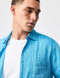 Palm Beach Slim Fit Pure Linen Shirt