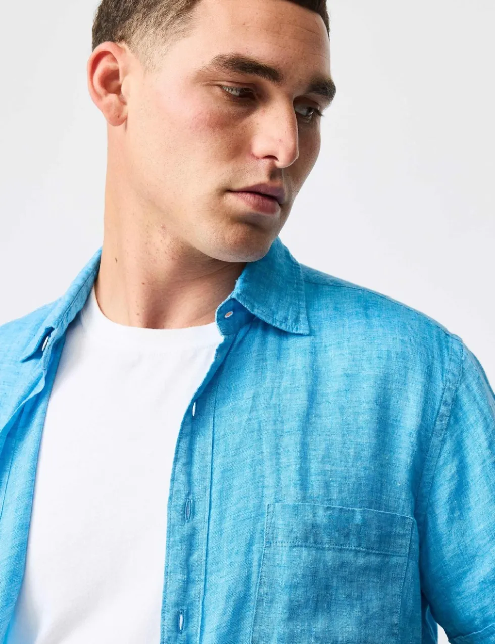 Palm Beach Slim Fit Pure Linen Shirt