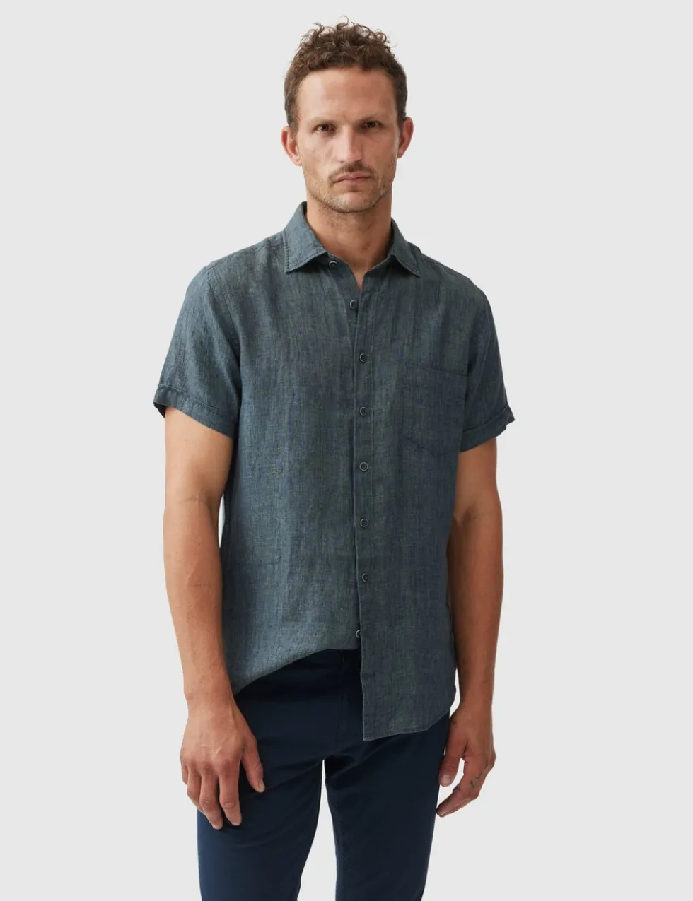 Palm Beach Slim Fit Pure Linen Shirt