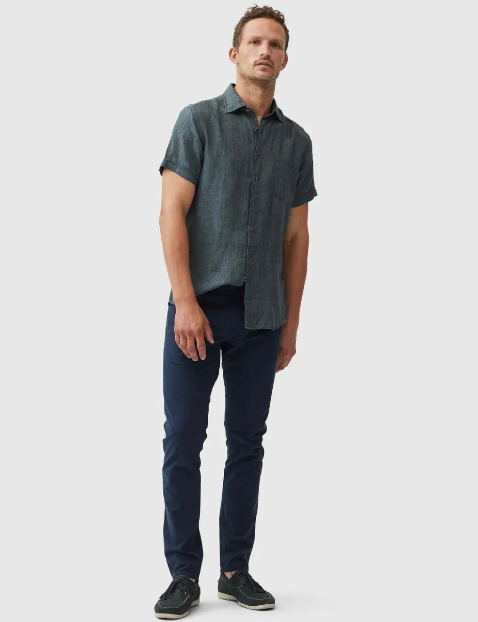 Palm Beach Slim Fit Pure Linen Shirt