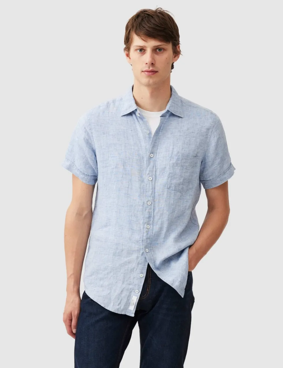 Palm Beach Slim Fit Pure Linen Shirt