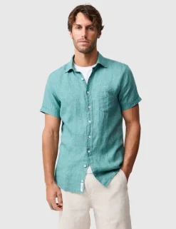 Palm Beach Slim Fit Pure Linen Shirt