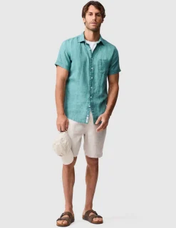 Palm Beach Slim Fit Pure Linen Shirt