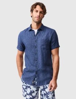 Palm Beach Slim Fit Pure Linen Shirt
