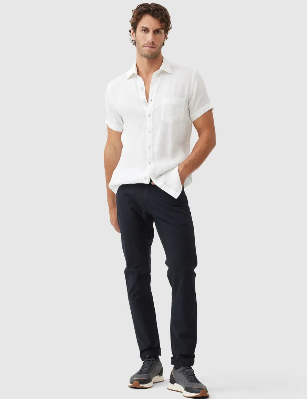 Palm Beach Slim Fit Pure Linen Shirt