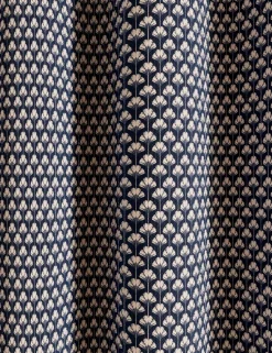 Palm Geo Lined Eyelet Curtains