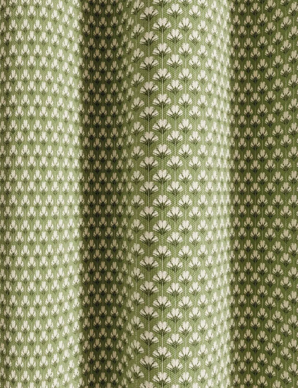 Palm Geo Lined Eyelet Curtains