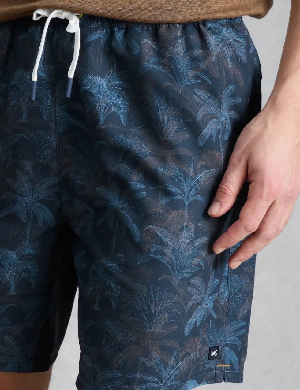 Palm Print Swim Shorts