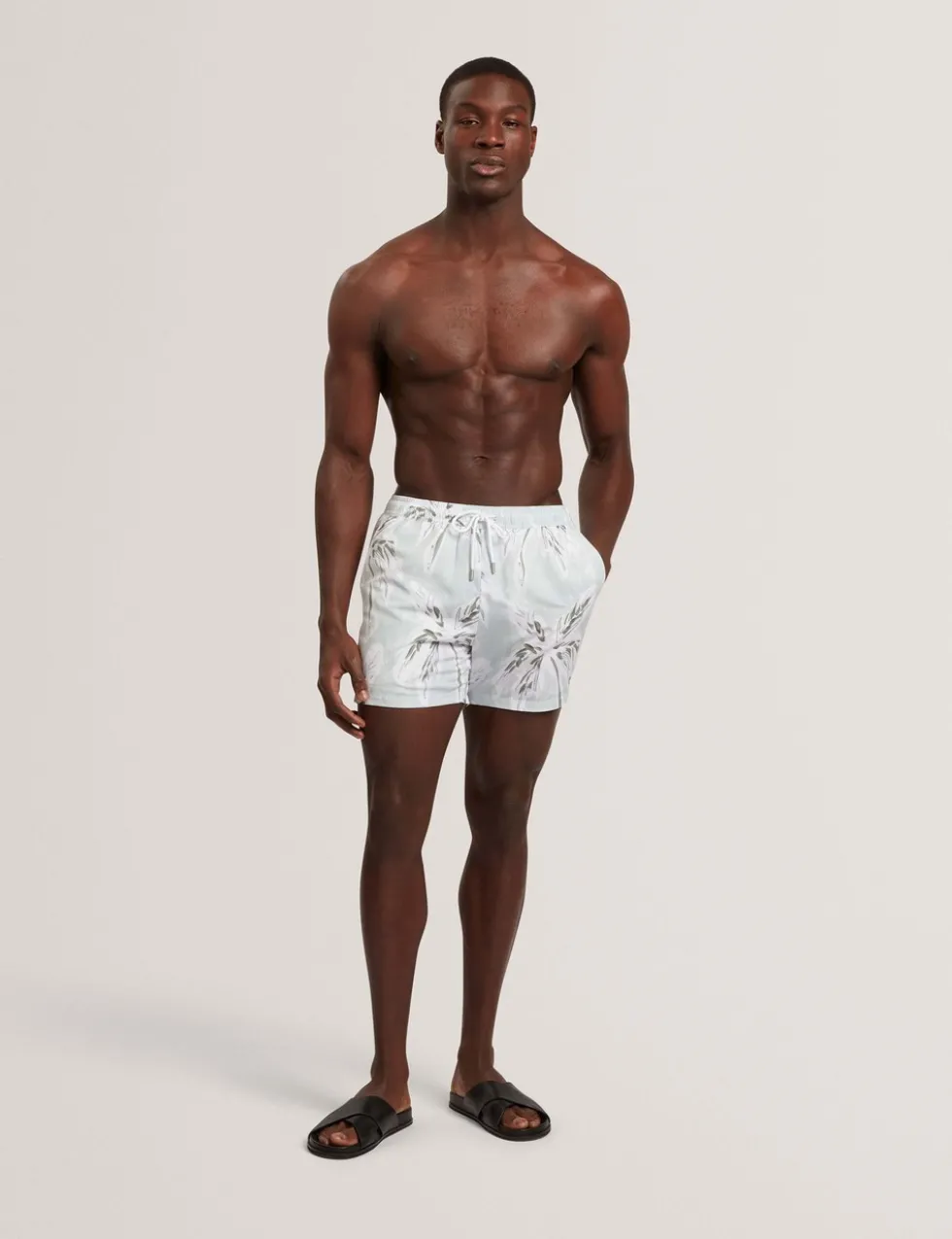 Palm Print Swim Shorts