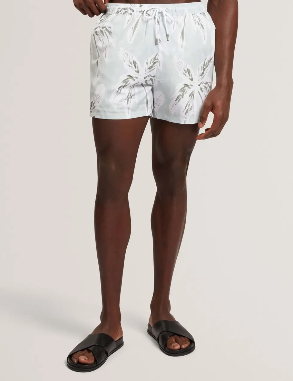 Palm Print Swim Shorts