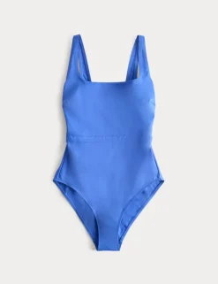 Panelled Sculpt Scoop Neck Swimsuit