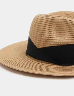 Paper Straw Fedora Hat
