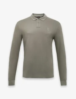 Passerby Cotton Rich Long Sleeve Polo Shirt