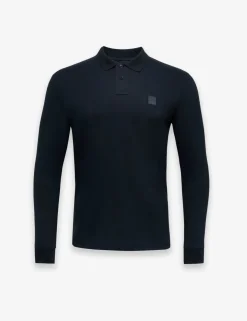 Passerby Cotton Rich Long Sleeve Polo Shirt