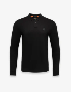 Passerby Cotton Rich Long Sleeve Polo Shirt