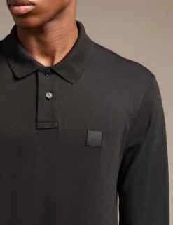 Passerby Cotton Rich Long Sleeve Polo Shirt