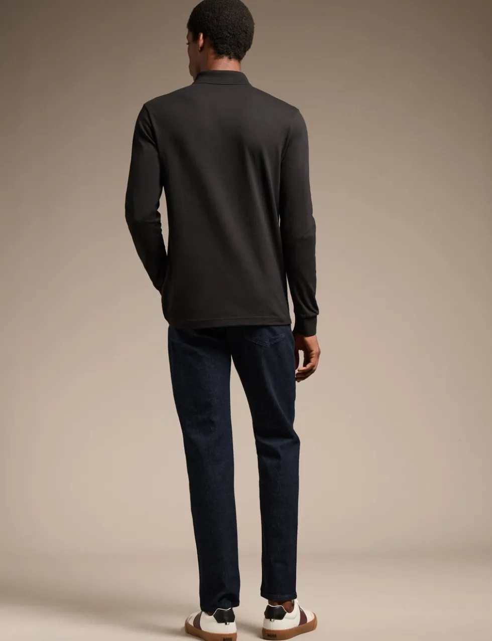 Passerby Cotton Rich Long Sleeve Polo Shirt