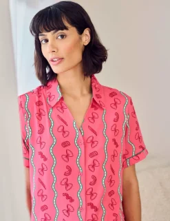 Pasta Print Shortie Pyjama Set