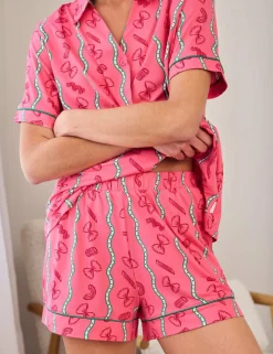 Pasta Print Shortie Pyjama Set
