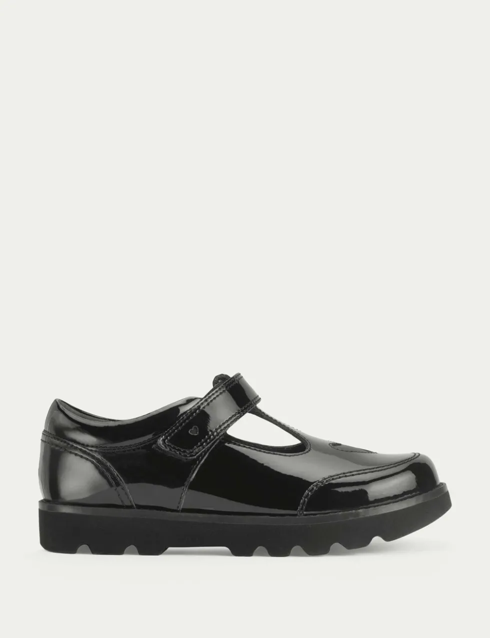 Patent Riptape School Shoes (9 Small - 3 Large)