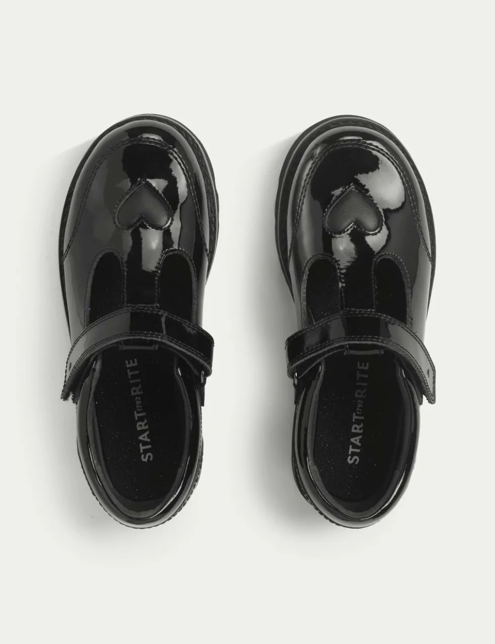 Patent Riptape School Shoes (9 Small - 3 Large)