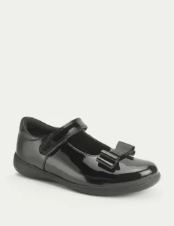 Patent Riptape School Shoes (9 Small - 3 Large)