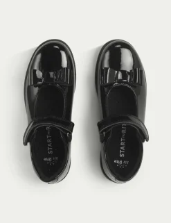 Patent Riptape School Shoes (9 Small - 3 Large)