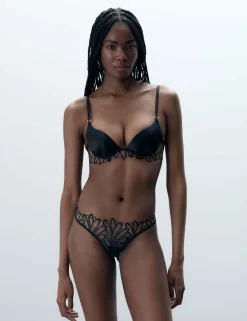 Pavlina Wired Moulded Plunge Push Up Bra (B-DD)