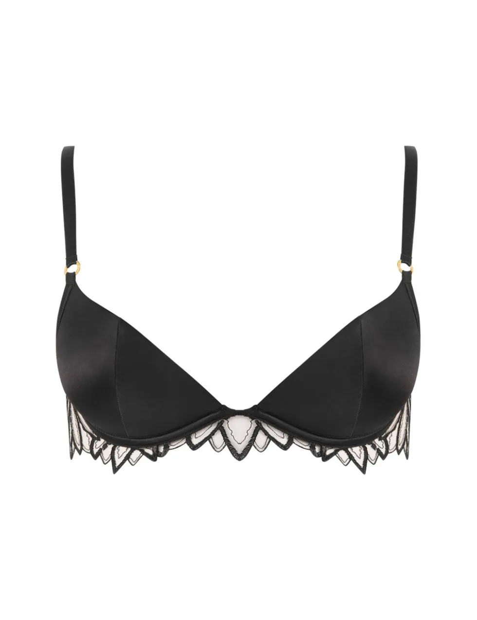 Pavlina Wired Moulded Plunge Push Up Bra (B-DD)