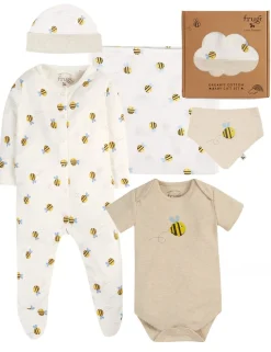 5pc Cotton Bee Gift Set (0-12 Mths)