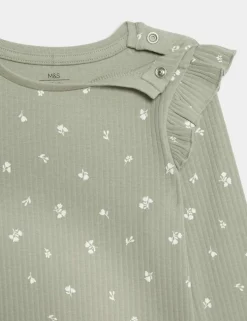 2pc Cotton Rich Ditsy Top & Bottom Outfit (0-6 Yrs)