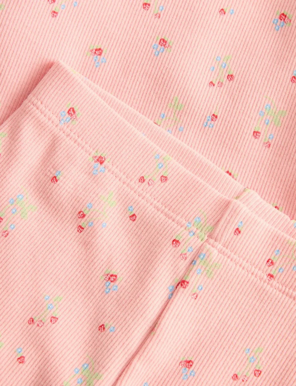 3pc Cotton Rich Jersey Strawberry Ditsy Outfit (0-3 Yrs)