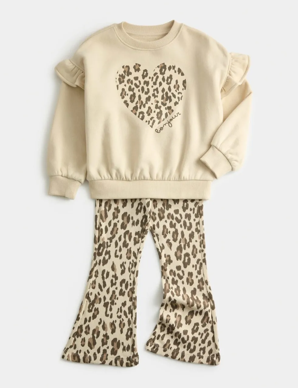 2pc Cotton Rich Kick Flare Outfit (1-8 Yrs)
