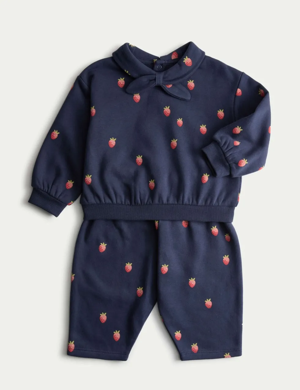 2pc Cotton Rich Strawberry Top & Bottom Outfit (0 Mths-3 Yrs)