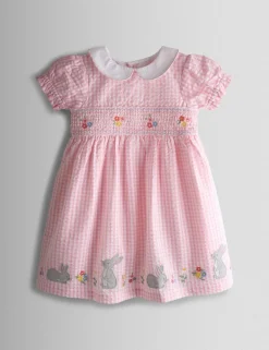 2pc Gingham Smocked Dress Set (0 Mths-5 Yrs)