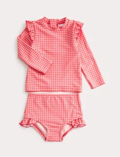 2pc Gingham Swim Set (0-3 Yrs)