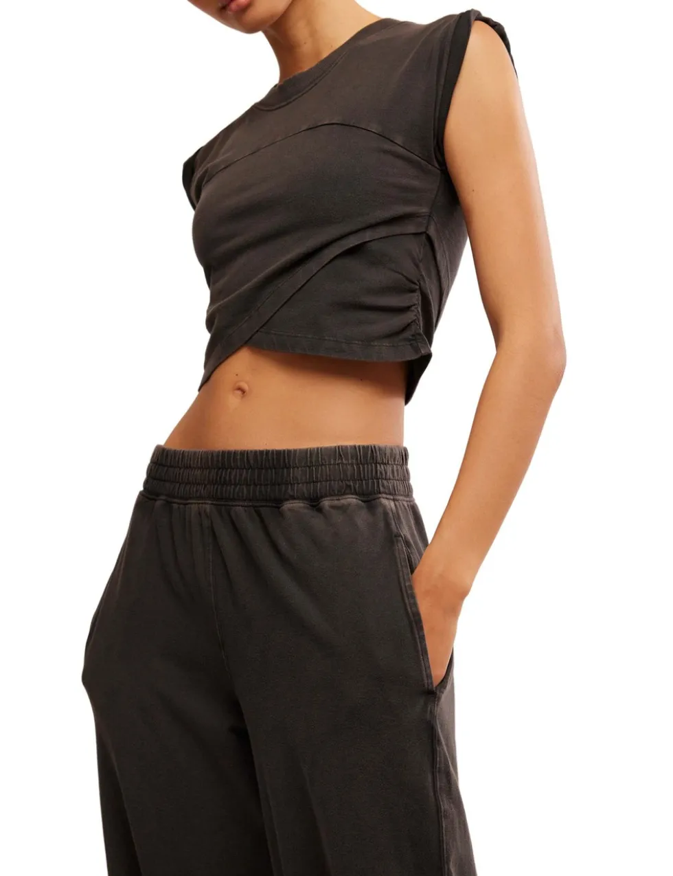 2pc Hot Shot Crossover Top & Joggers Set