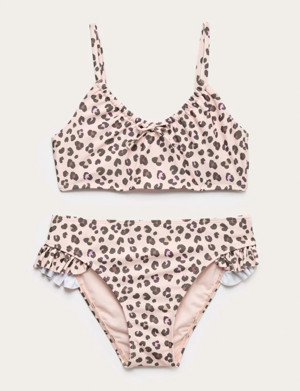 3pc Leopard Bikini with Rash Vest (6-16 Yrs)