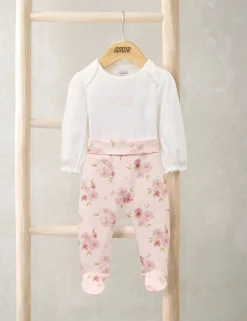 2pc Pure Cotton Bodysuit & Leggings Set (0-12 Mths)